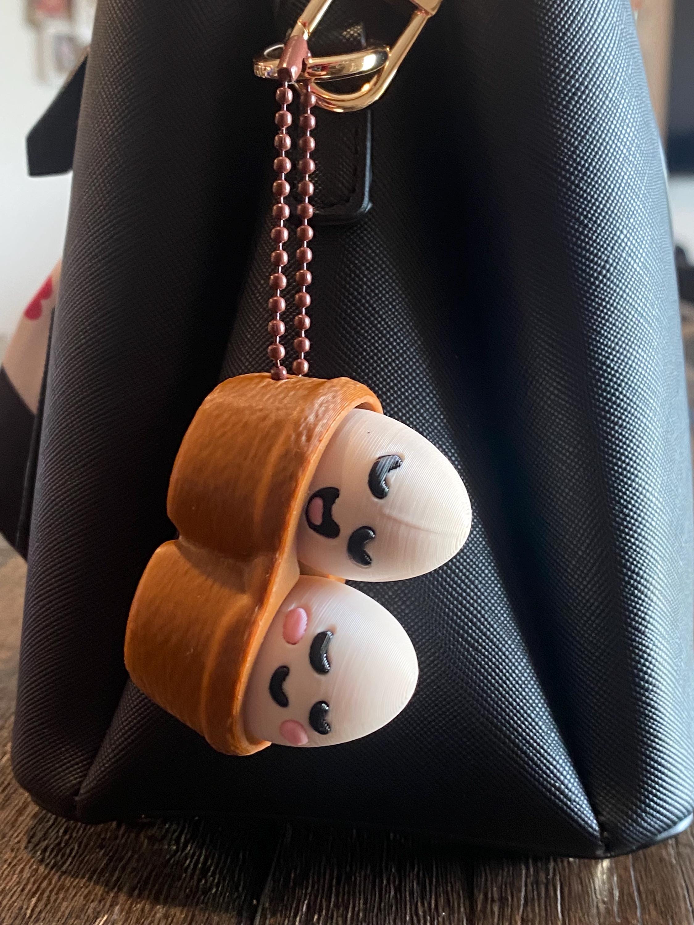 Cozy Chill Eggs Fidget Clicker Keychain | 3D Printed Sensory Toy | Anxiety Relief Gift