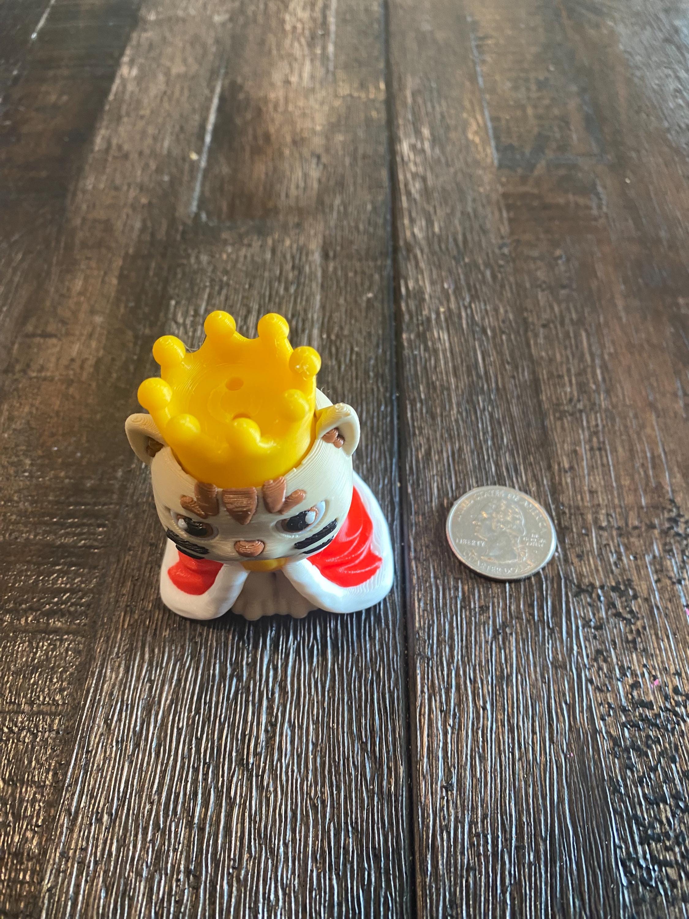 Cat King Anxiety Fidget Clicker | 3D Printed Stress Relief Toy