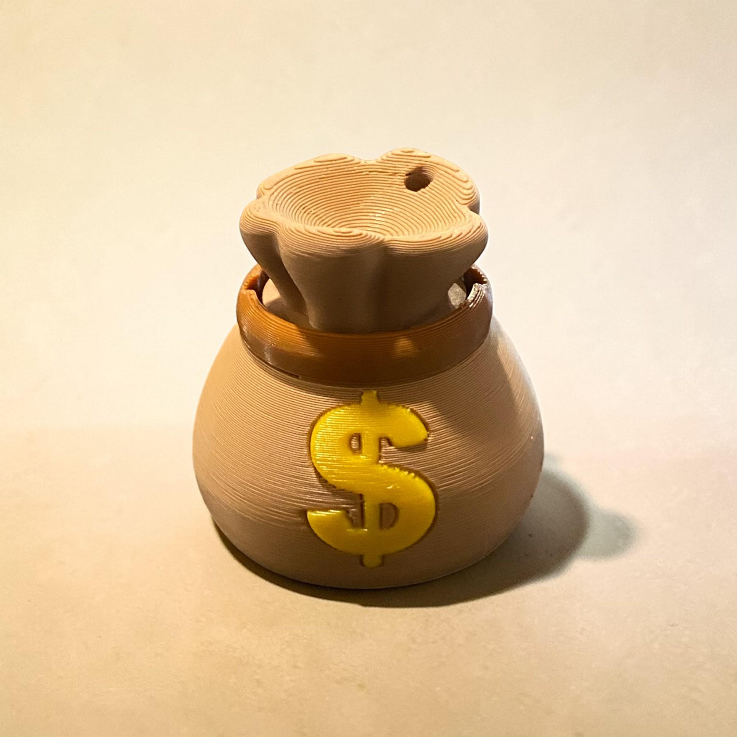 Money Fidget Clicker Keychain | Coin, Safe, Cash Bag, Stack (3D Printed)