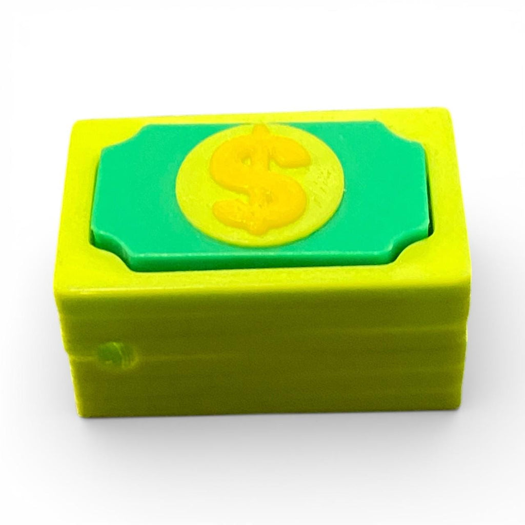 Money Fidget Clicker Keychain | Coin, Safe, Cash Bag, Stack (3D Printed)