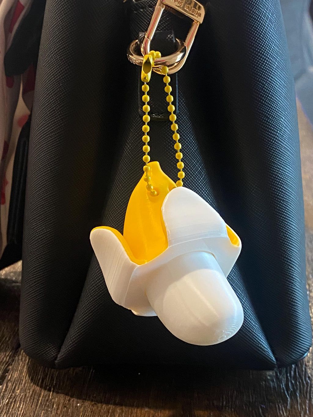 Yummy Peeled Banana Fidget Clicker Keychain | Banana Sensory Toy | Anxiety Stress Relief