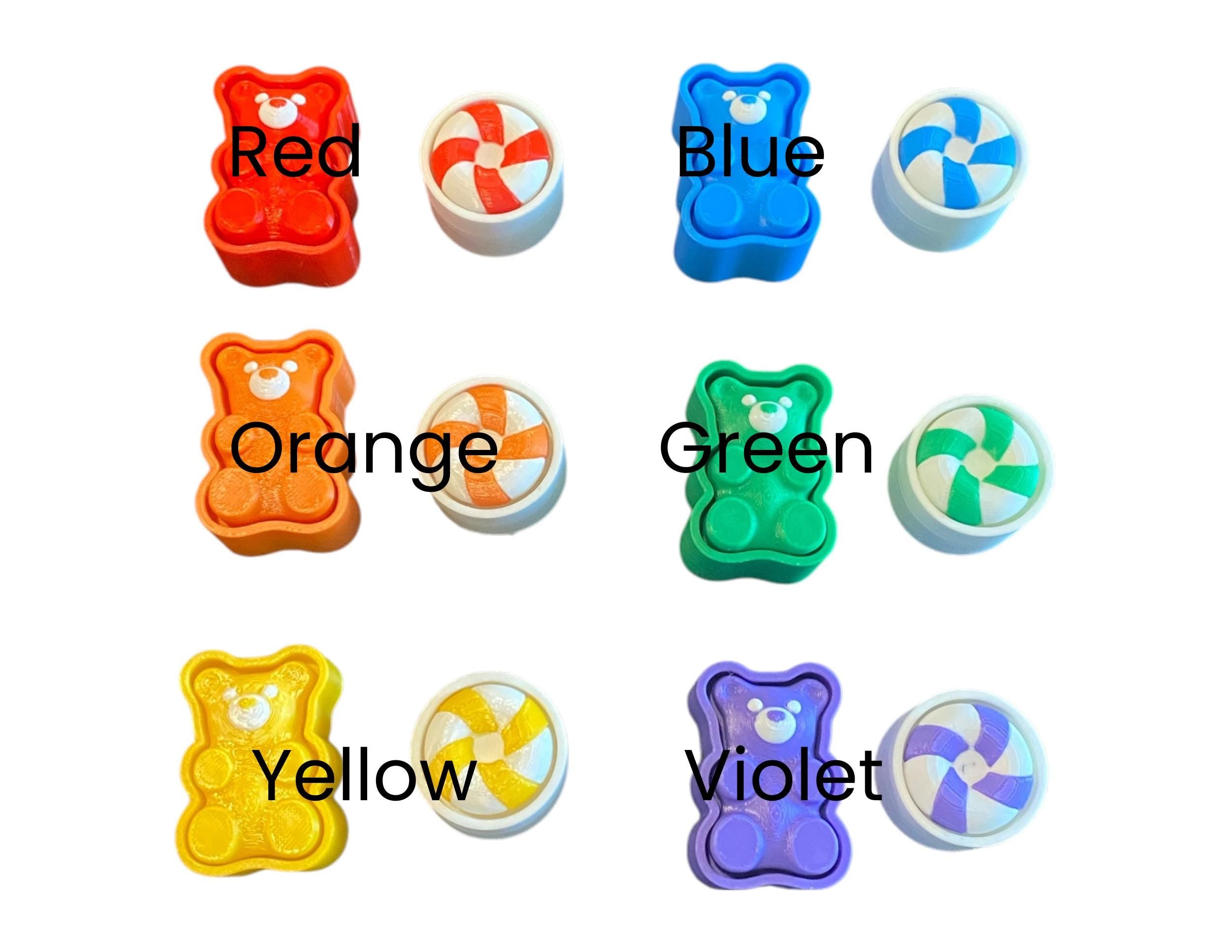 Gummy Candy Fidget Clicker Set | Sensory Toy | Anxiety Stress Relief | 3D Printed