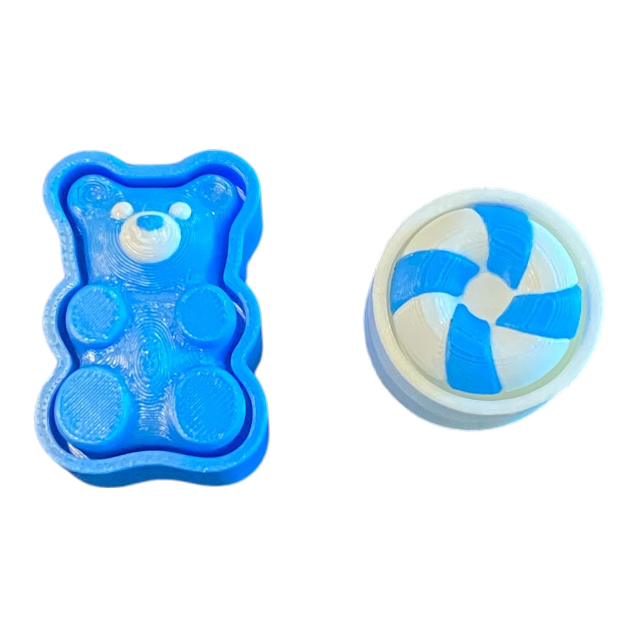 Gummy Candy Fidget Clicker Set | Sensory Toy | Anxiety Stress Relief | 3D Printed