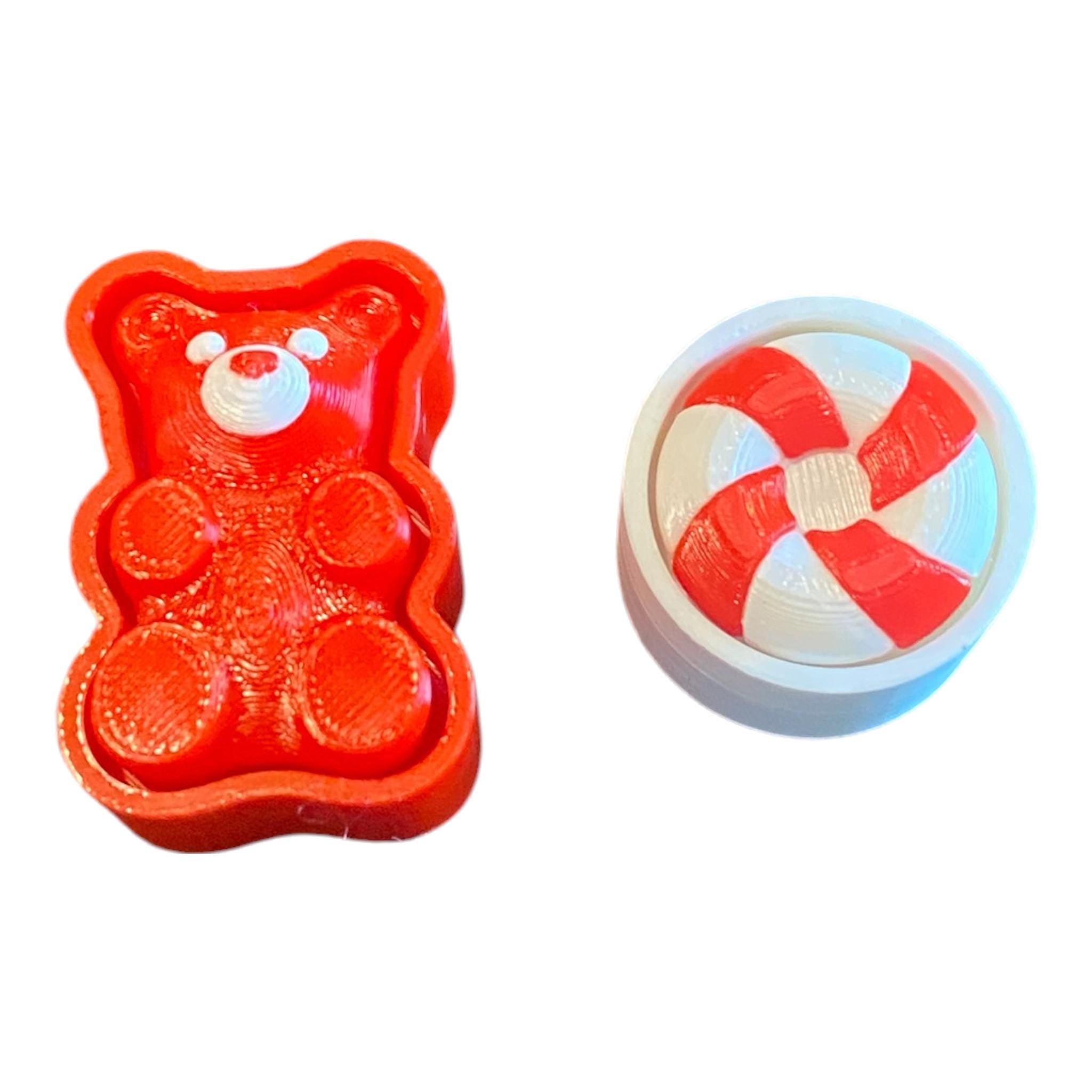 Gummy Candy Fidget Clicker Set | Sensory Toy | Anxiety Stress Relief | 3D Printed
