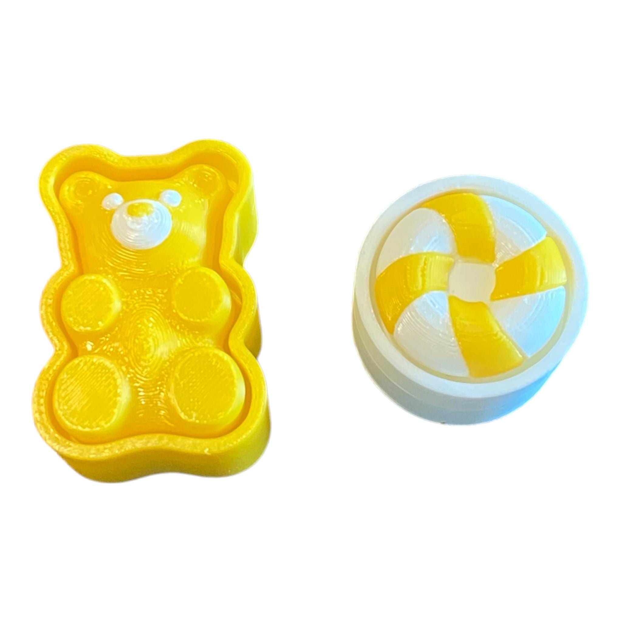 Gummy Candy Fidget Clicker Set | Sensory Toy | Anxiety Stress Relief | 3D Printed