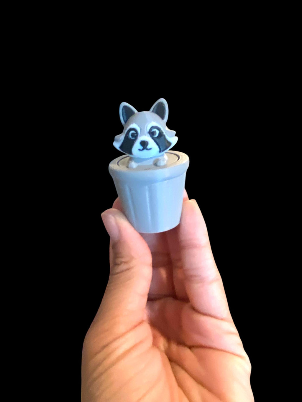 Racoon Fidget Clicker Keychain | Raccoon Sensory Toy, Stress Relief, 3D Printed