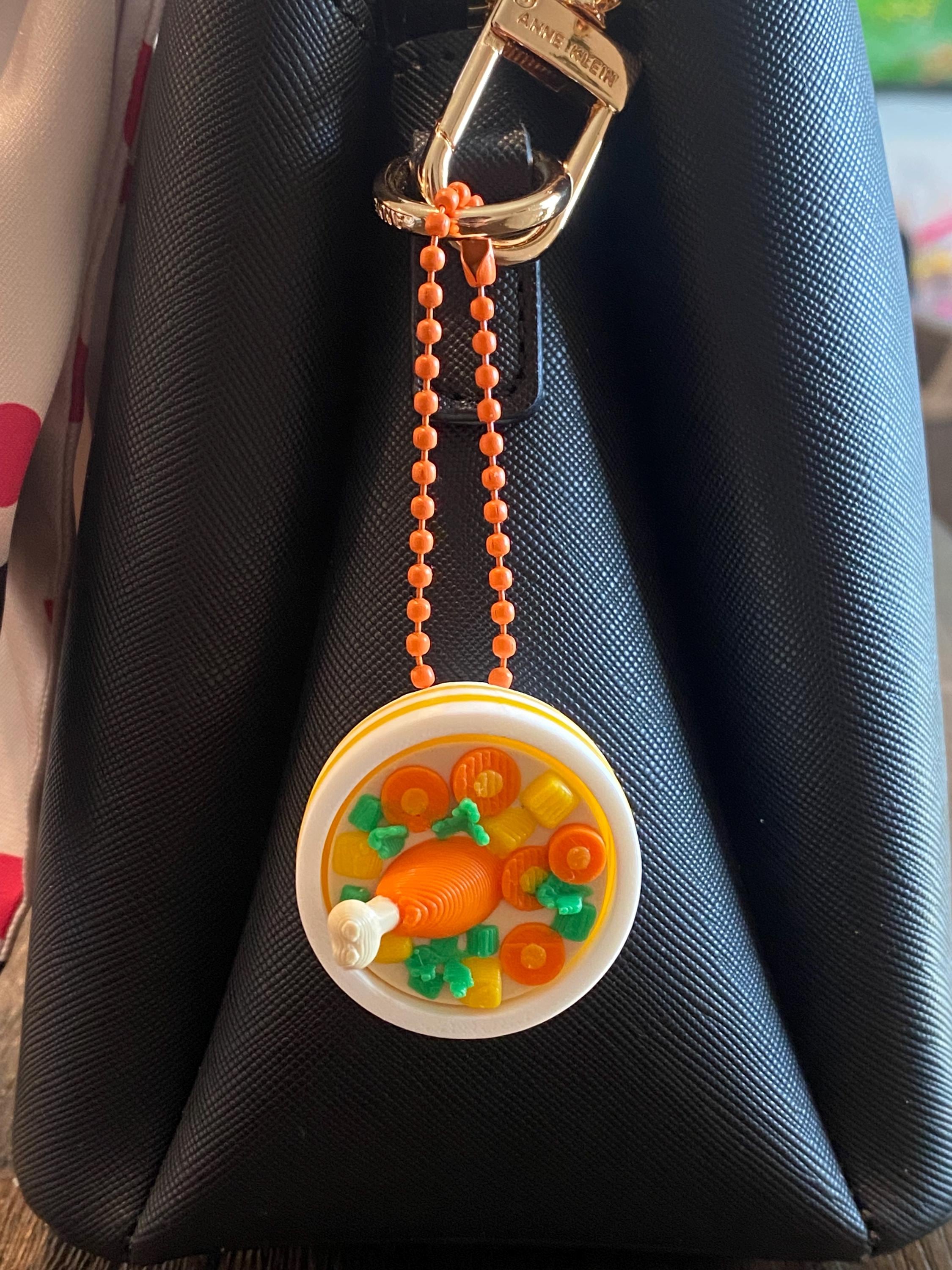 Delicious Chicken Soup Fidget Clicker Keychain | 3D Printed Sensory Toy | Kawaii Comfort Food Gift