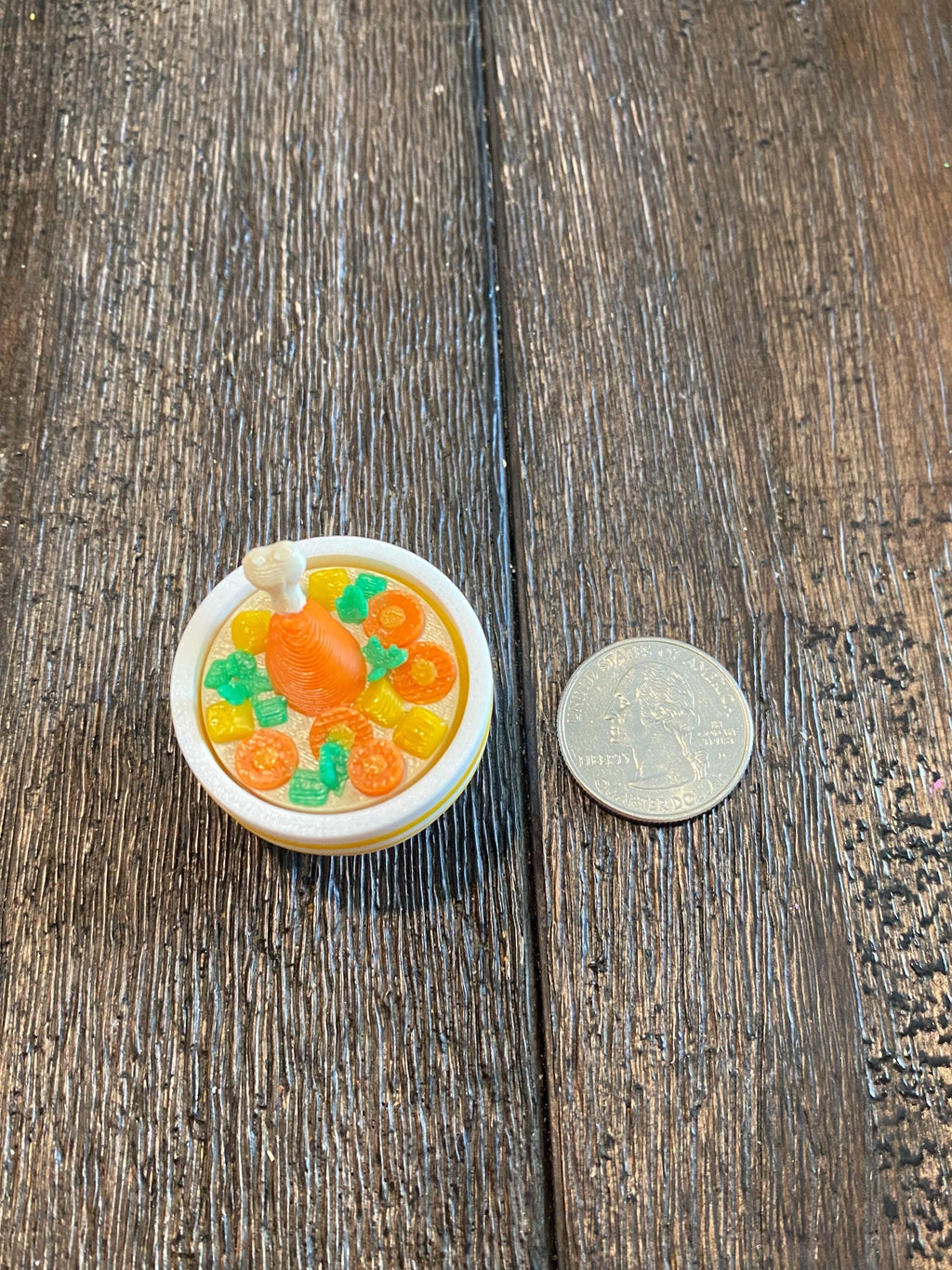 Delicious Chicken Soup Fidget Clicker Keychain | 3D Printed Sensory Toy | Kawaii Comfort Food Gift