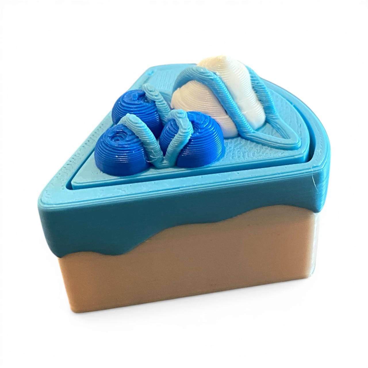 Spring Cake Fidget Clicker Keychain | 3D Printed Sensory Toy | Foodie Gift
