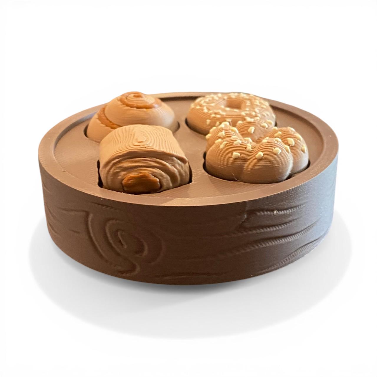 Sensory Rich Cookie Box Fidget Clicker Keychain | 3D Printed Sensory Toy | Dessert Gift