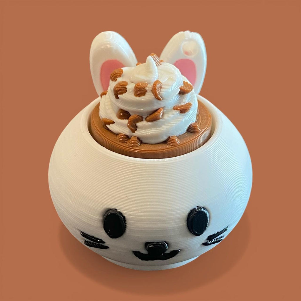 Custom Animal Latte Fidget Clicker Keychain | 3D Printed Sensory Toy