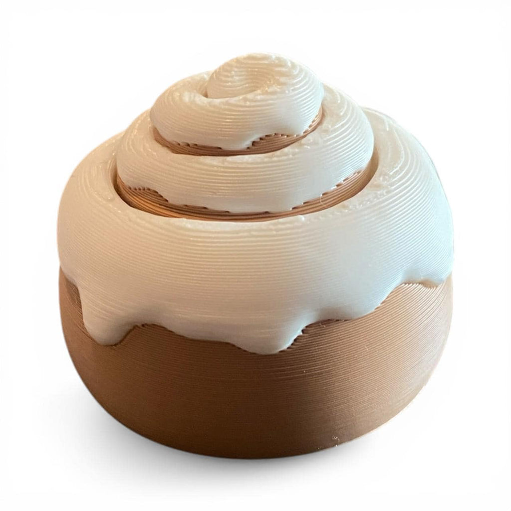 Sweet Cinnamon Roll Anxiety Fidget Clicker Keychain | Kawaii Dessert Sensory Toy