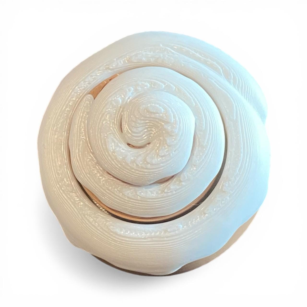 Sweet Cinnamon Roll Anxiety Fidget Clicker Keychain | Kawaii Dessert Sensory Toy