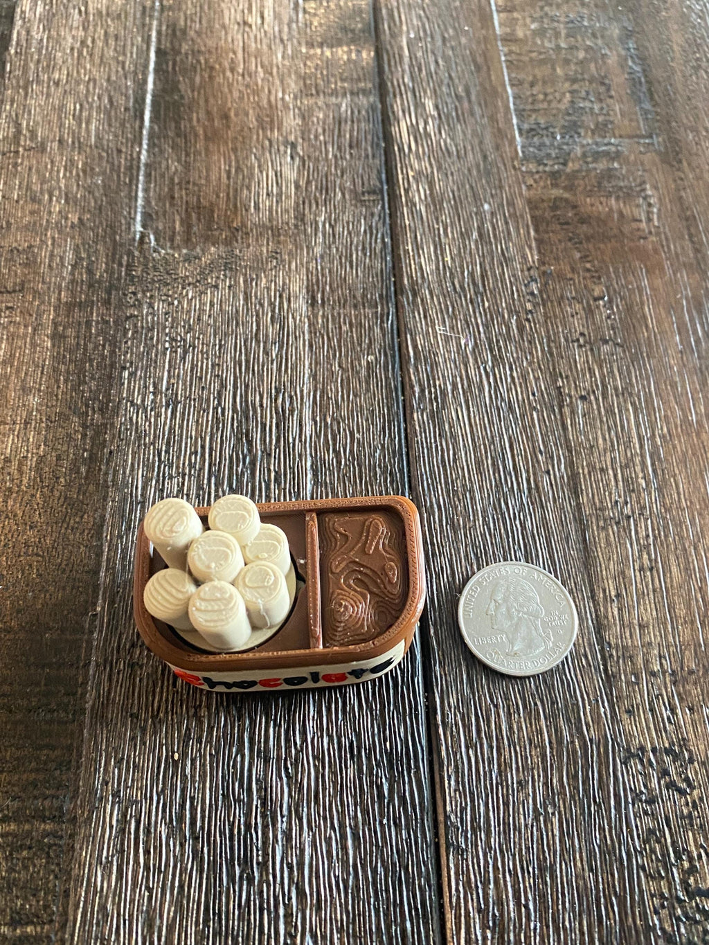 Yummy Chocolaty Breadstick Fidget Clicker Keychain | 3D Printed Sensory Toy | Foodie Gift