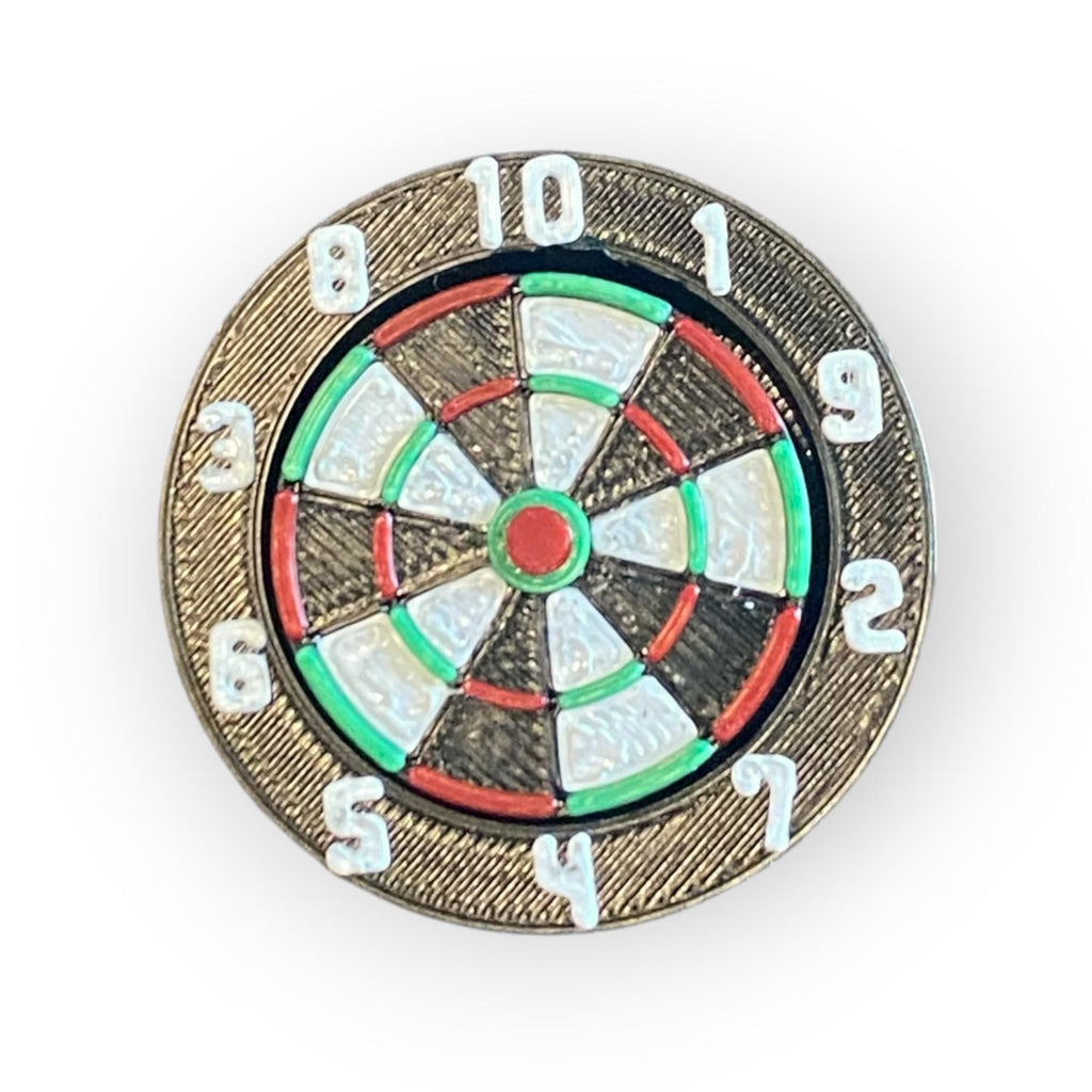 Dart Board Fidget Clicker Keychain | 3D Printed Sensory Toy | Game Lover Gift