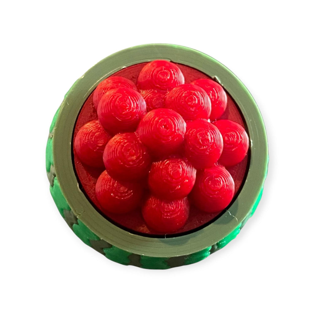Juicy Watermelon Bowl Fidget Clicker Keychain | 3D Printed Sensory Toy | Summer Gift