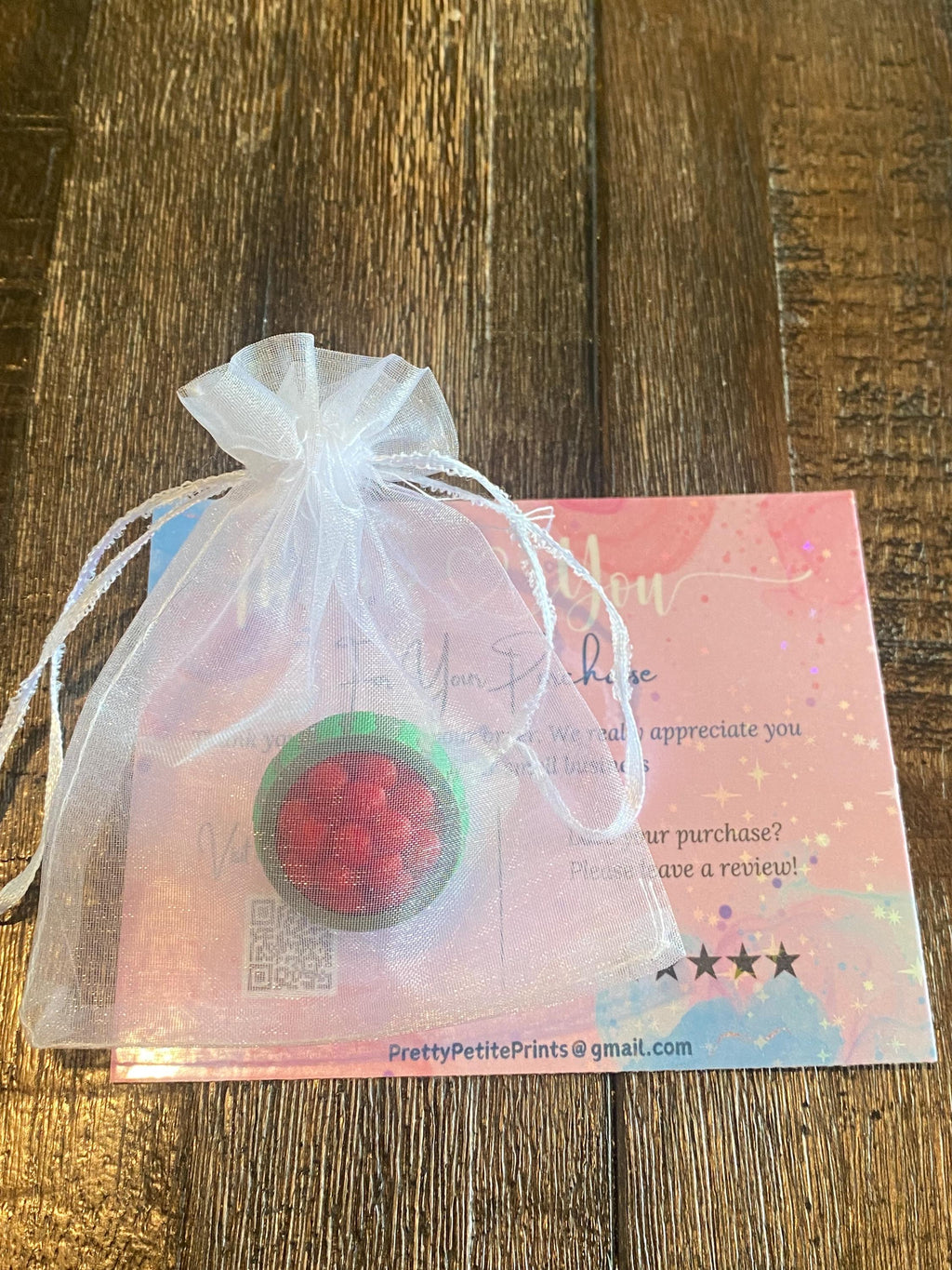 Juicy Watermelon Bowl Fidget Clicker Keychain | 3D Printed Sensory Toy | Summer Gift