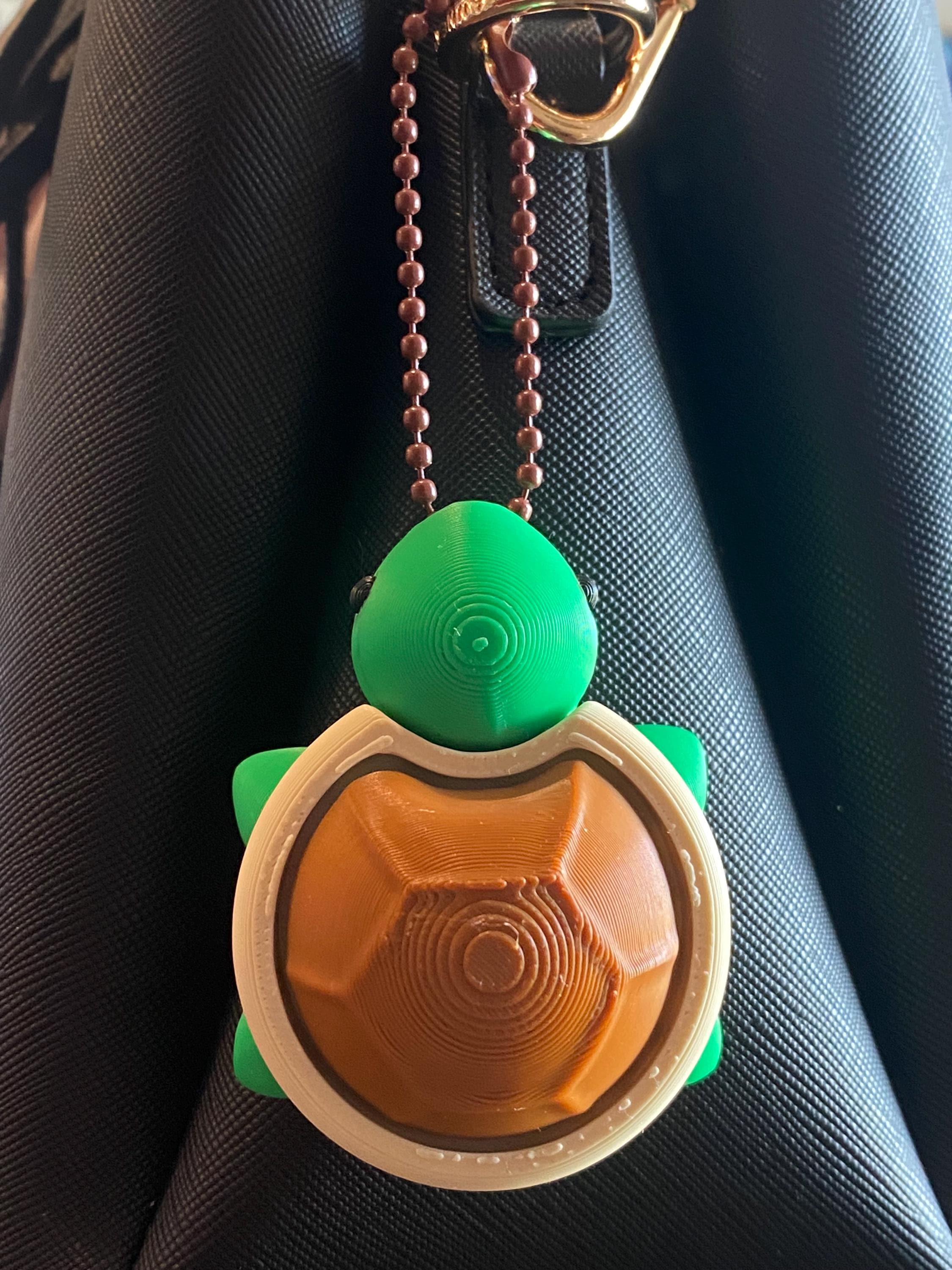 Adorable Baby Turtle Fidget Clicker Keychain | 3D Printed Sensory Toy | Anxiety Relief Gift