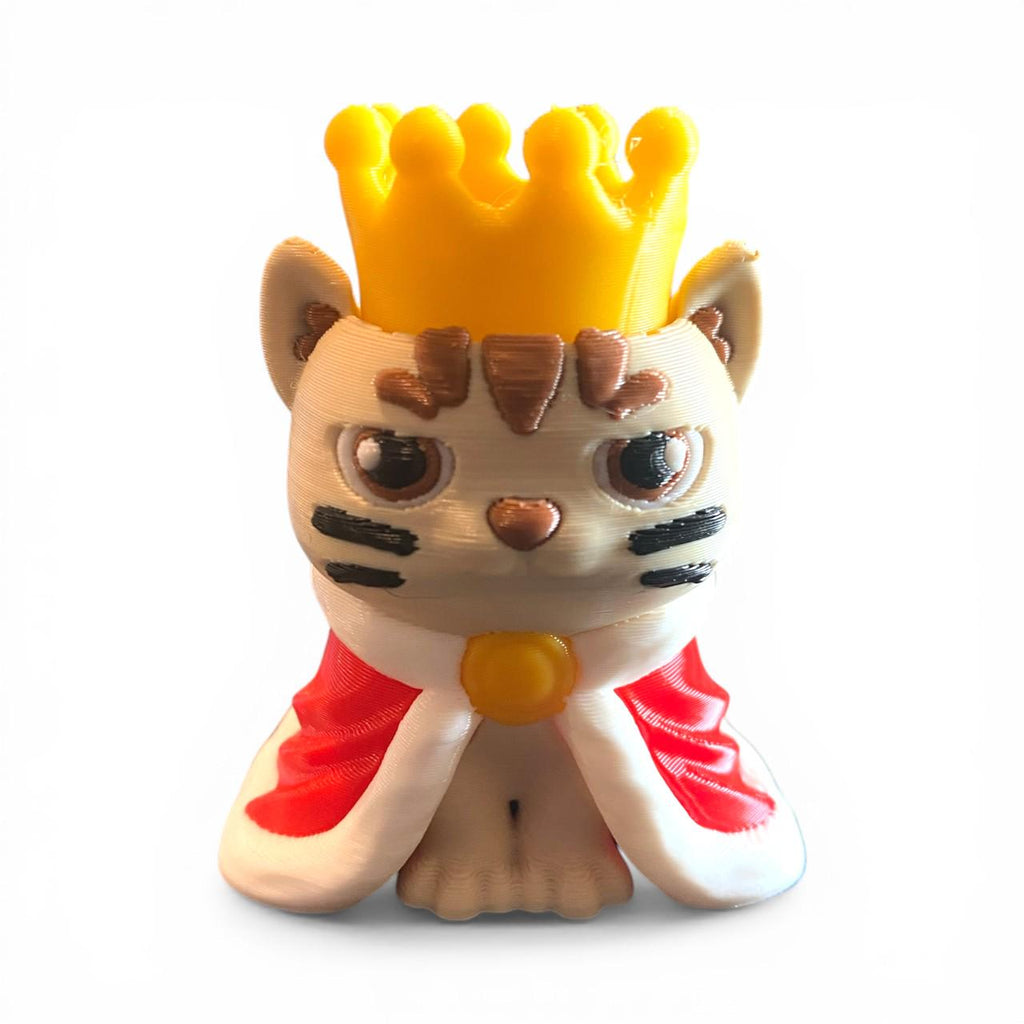 Cat King Anxiety Fidget Clicker | 3D Printed Stress Relief Toy