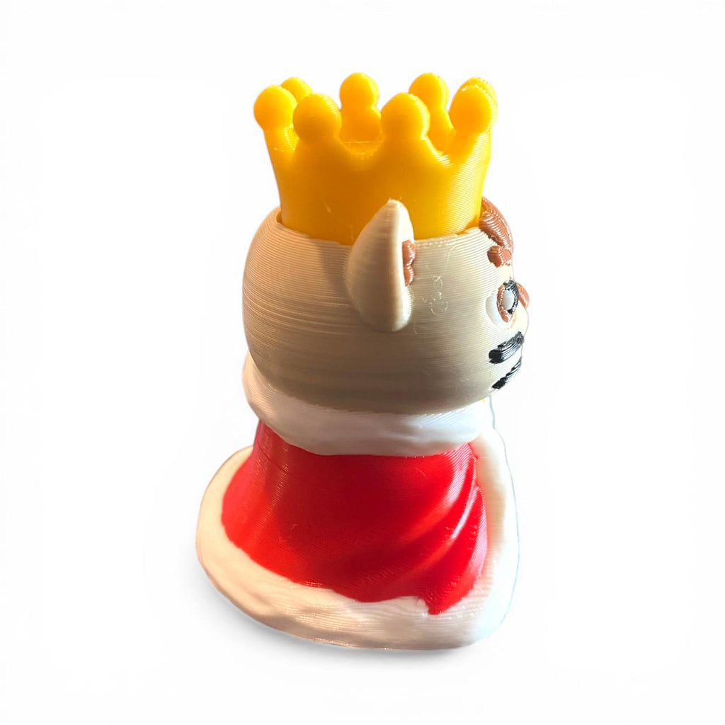 Cat King Anxiety Fidget Clicker | 3D Printed Stress Relief Toy