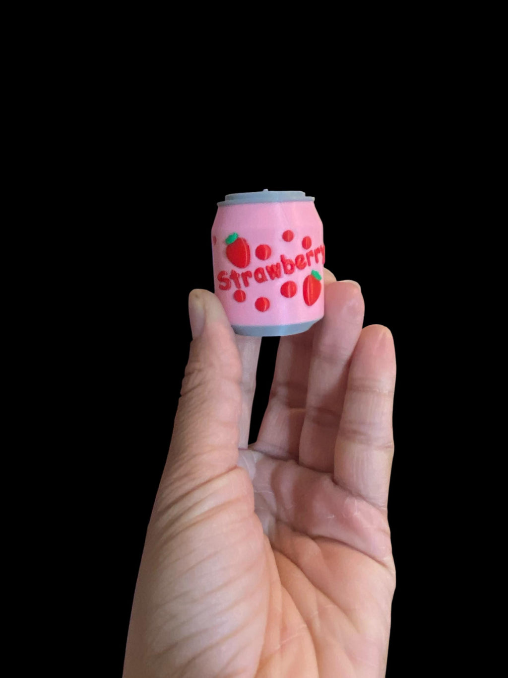 Tiny Soda Can Fidget Clicker Keychain | 3D Printed Sensory Toy | Custom Drink Gift