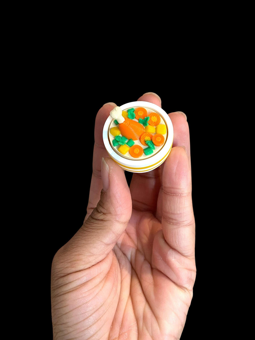 Delicious Chicken Soup Fidget Clicker Keychain | 3D Printed Sensory Toy | Kawaii Comfort Food Gift