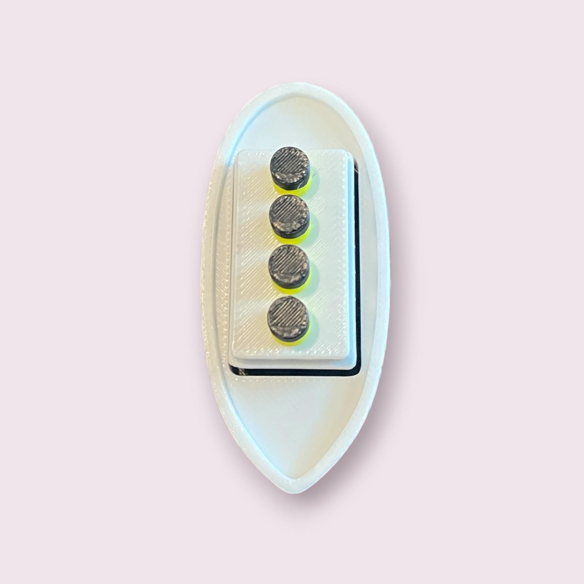 Summer Cruise Ship Fidget Clicker Keychain | 3D Printed Sensory Toy | Vacation Gift