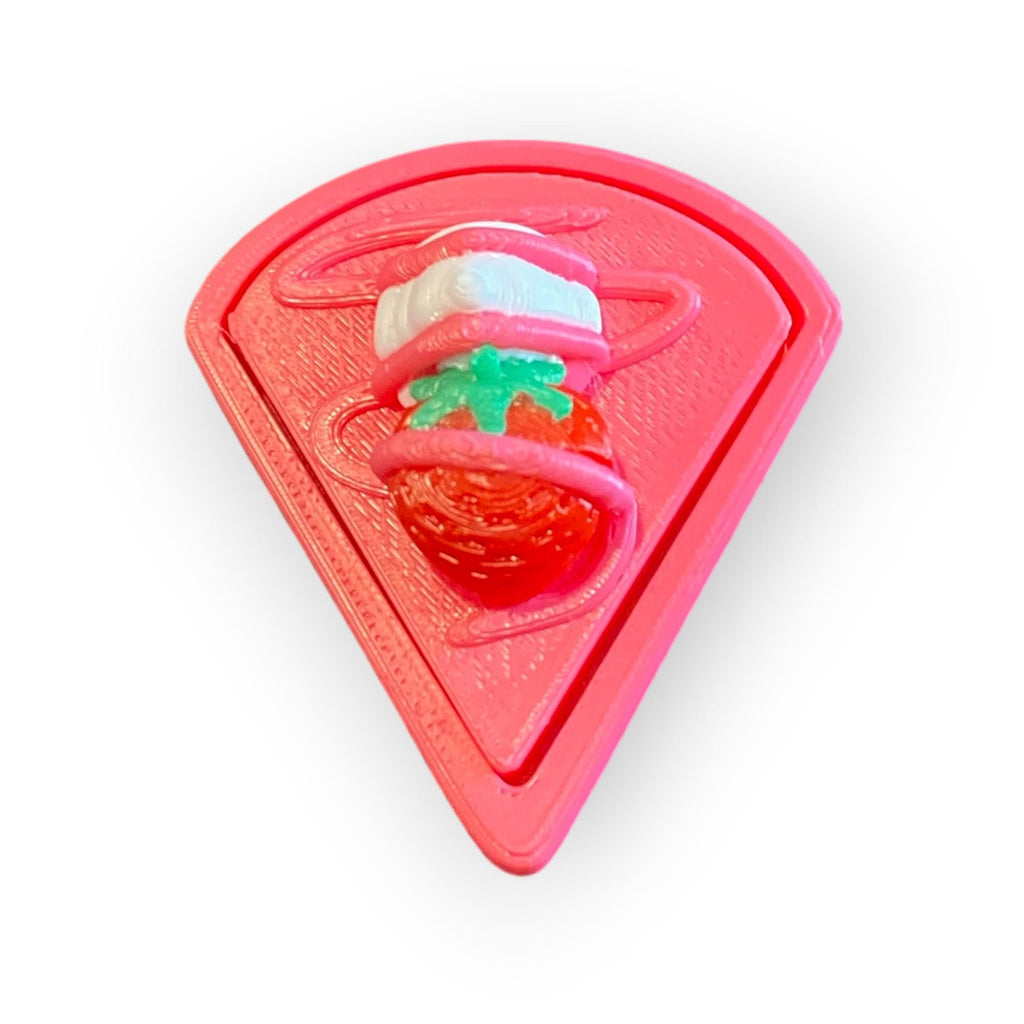 Spring Cake Fidget Clicker Keychain | 3D Printed Sensory Toy | Foodie Gift
