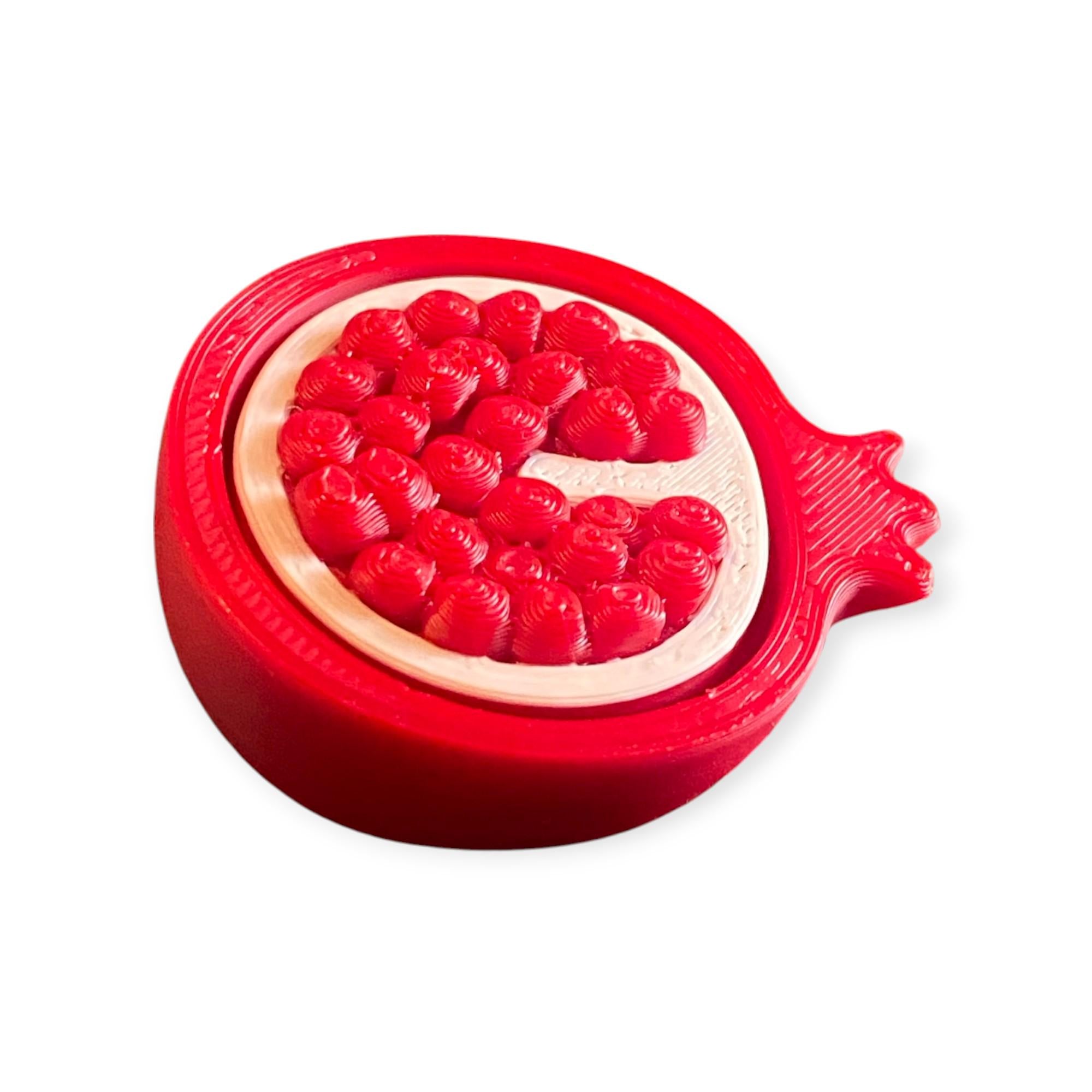 Sweet Pomegranate Fidget Clicker Keychain | Kawaii Fruit Sensory Toy | Gift