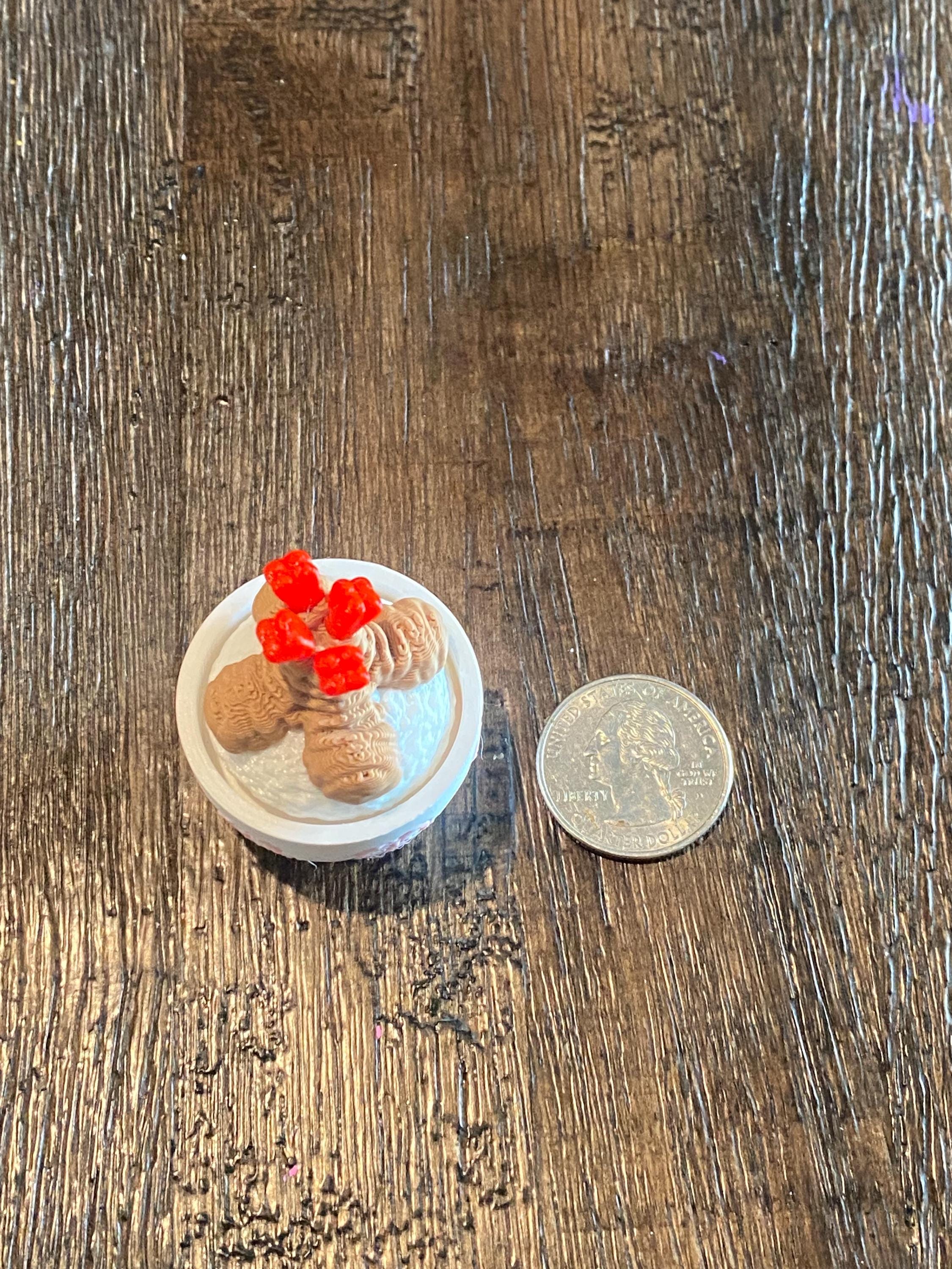 Tempura Rice Bowl Fidget Clicker Keychain | 3D Printed Kawaii Sensory Toy | Foodie Gift