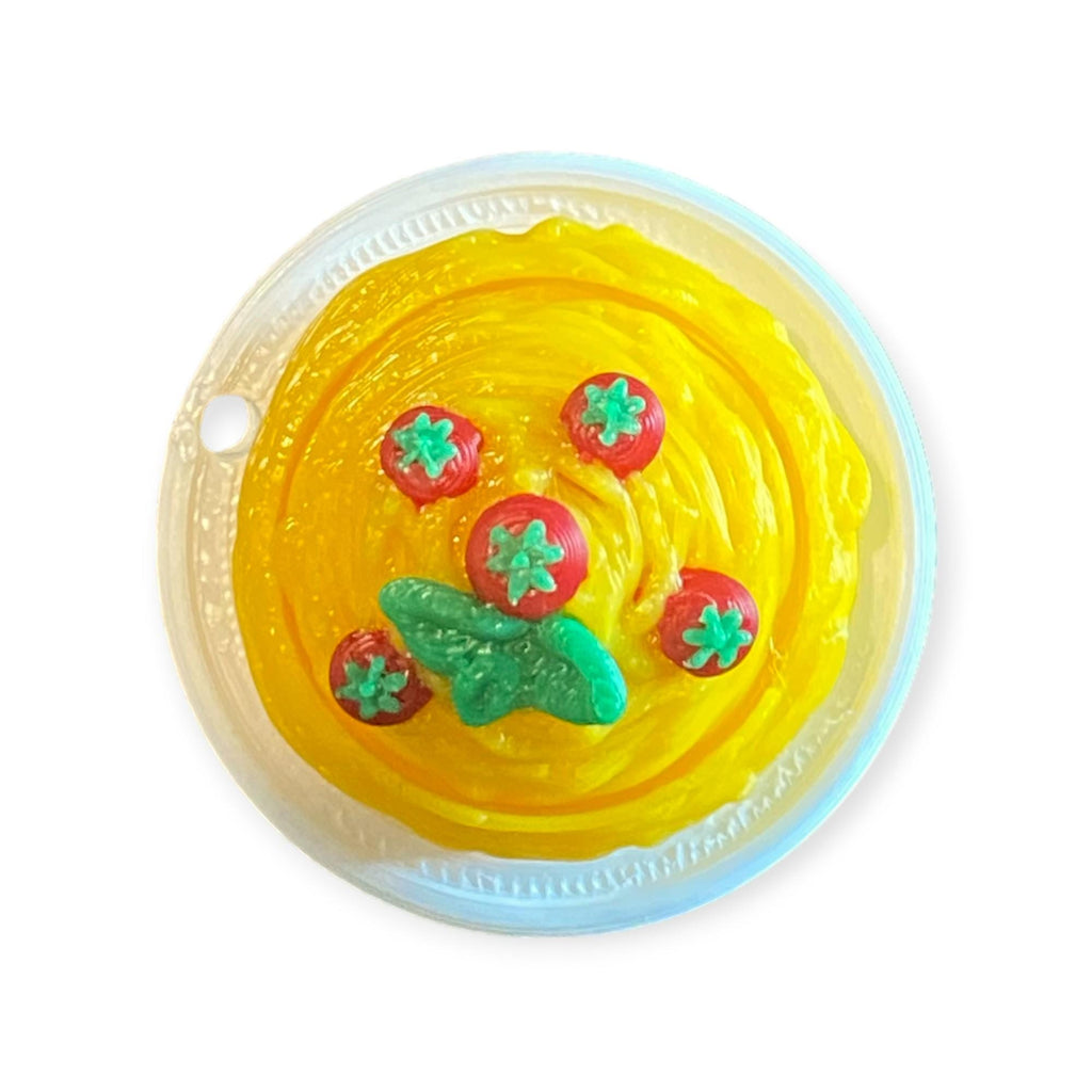 Spaghetti Tomato Fidget Clicker Keychain | 3D Printed Kawaii Sensory Toy