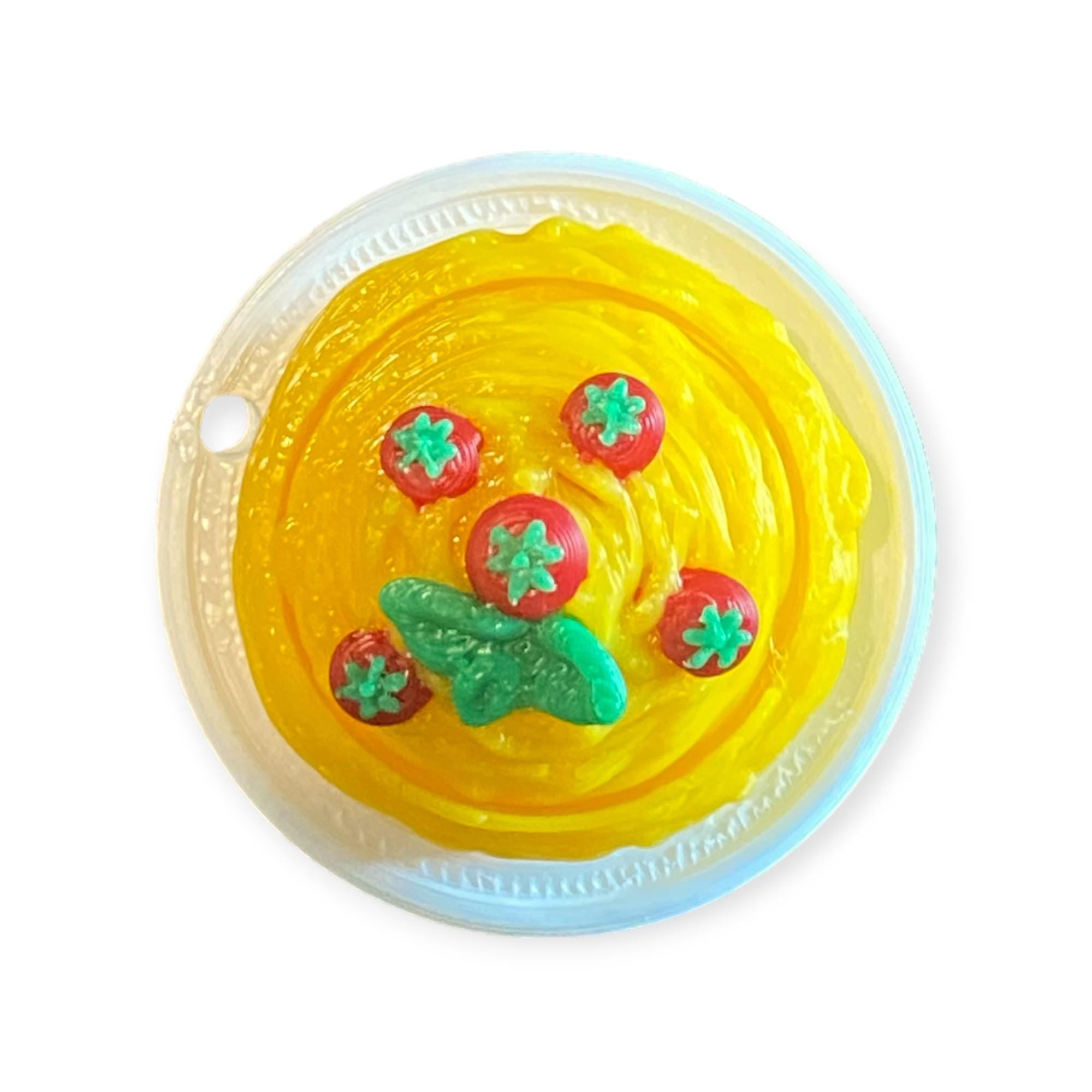 Spaghetti Tomato Fidget Clicker Keychain | 3D Printed Kawaii Sensory Toy