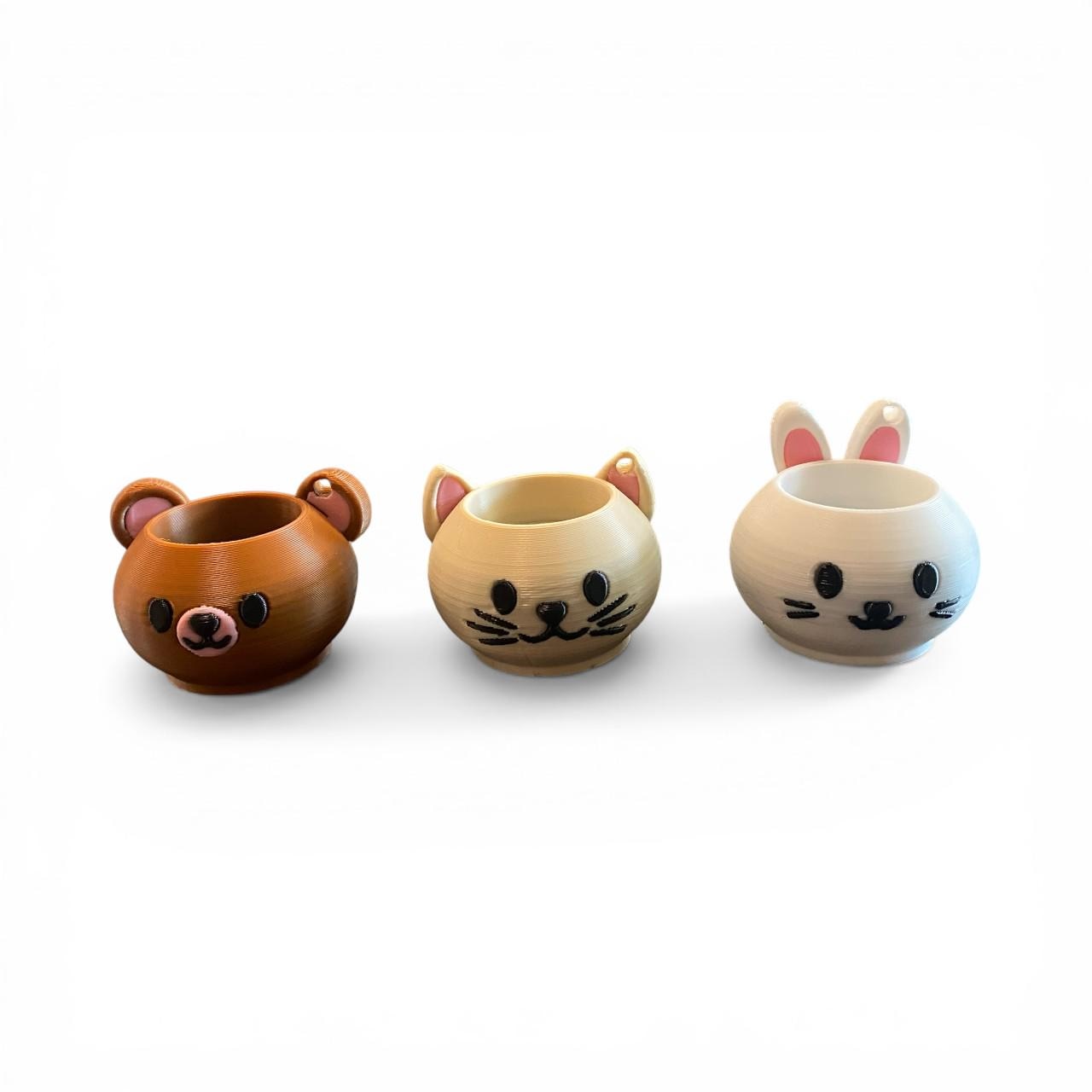 Custom Animal Latte Fidget Clicker Keychain | 3D Printed Sensory Toy