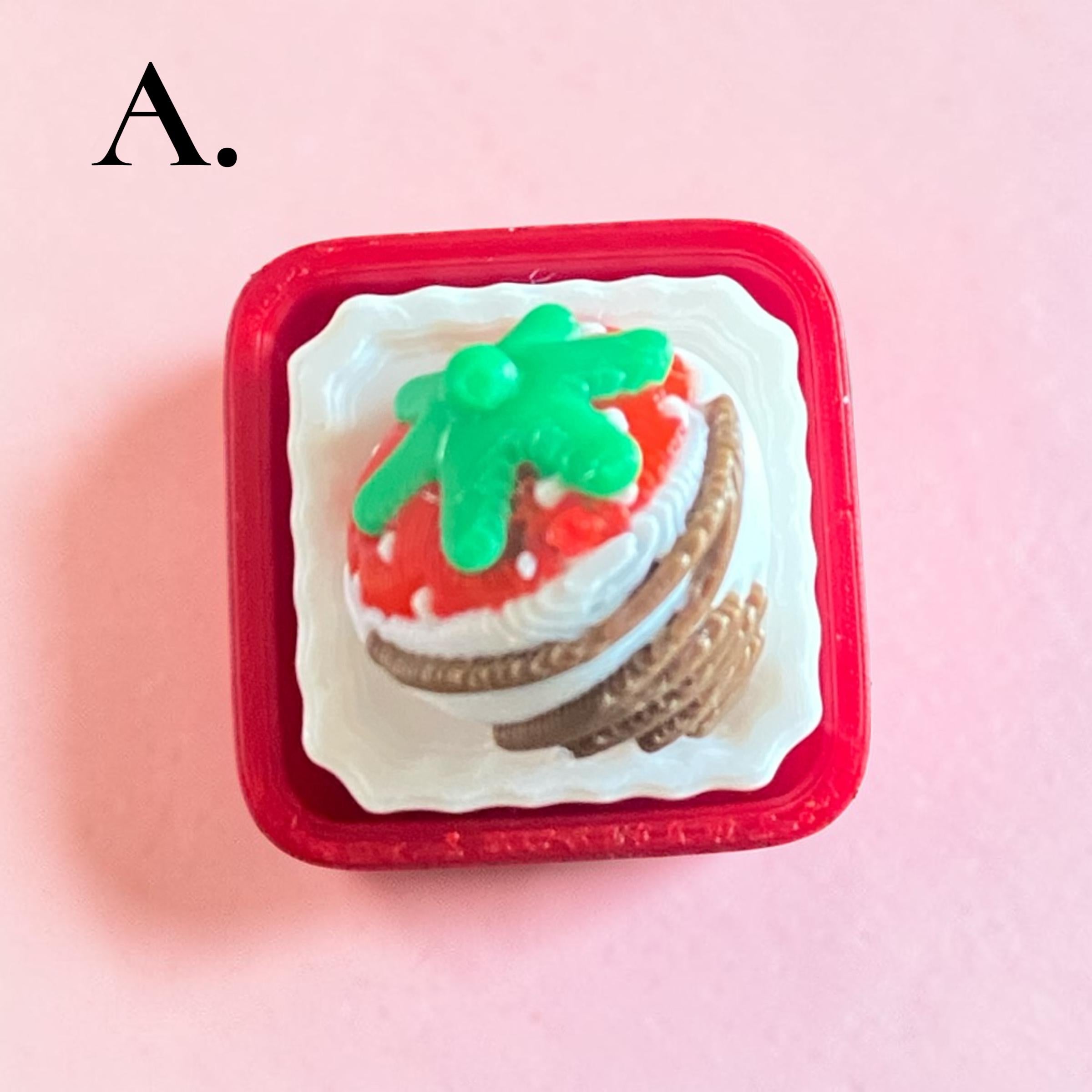 Custom Strawberry Snack Box Fidget Clicker Keychain | 3D Printed Sensory Toy | Foodie Gift