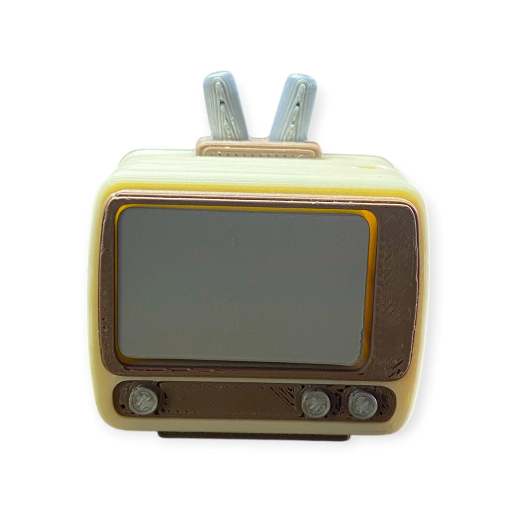 Retro TV Fidget Clicker Keychain | 3D Printed Sensory Toy | Nostalgic Novelty Gift