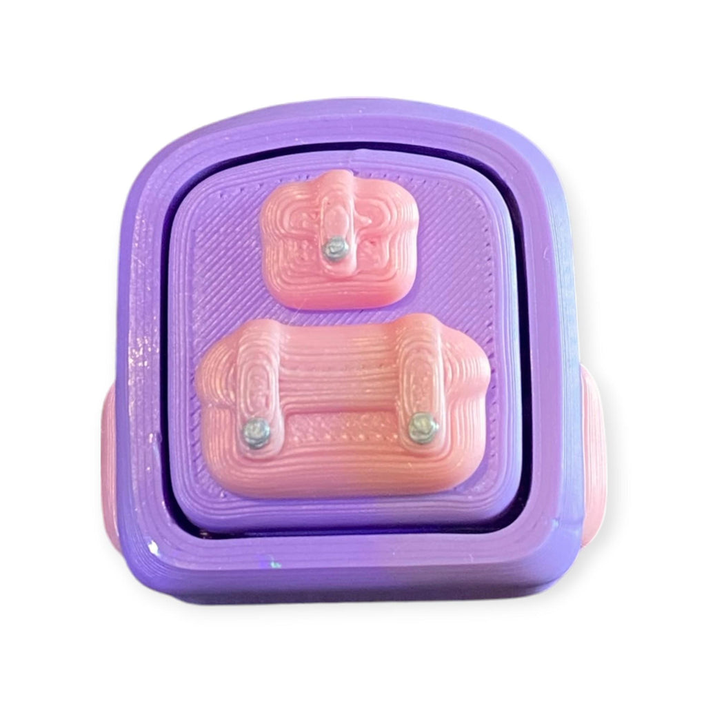 Custom Backpack Fidget Clicker Keychain | 3D Printed Sensory Toy | Student Gift