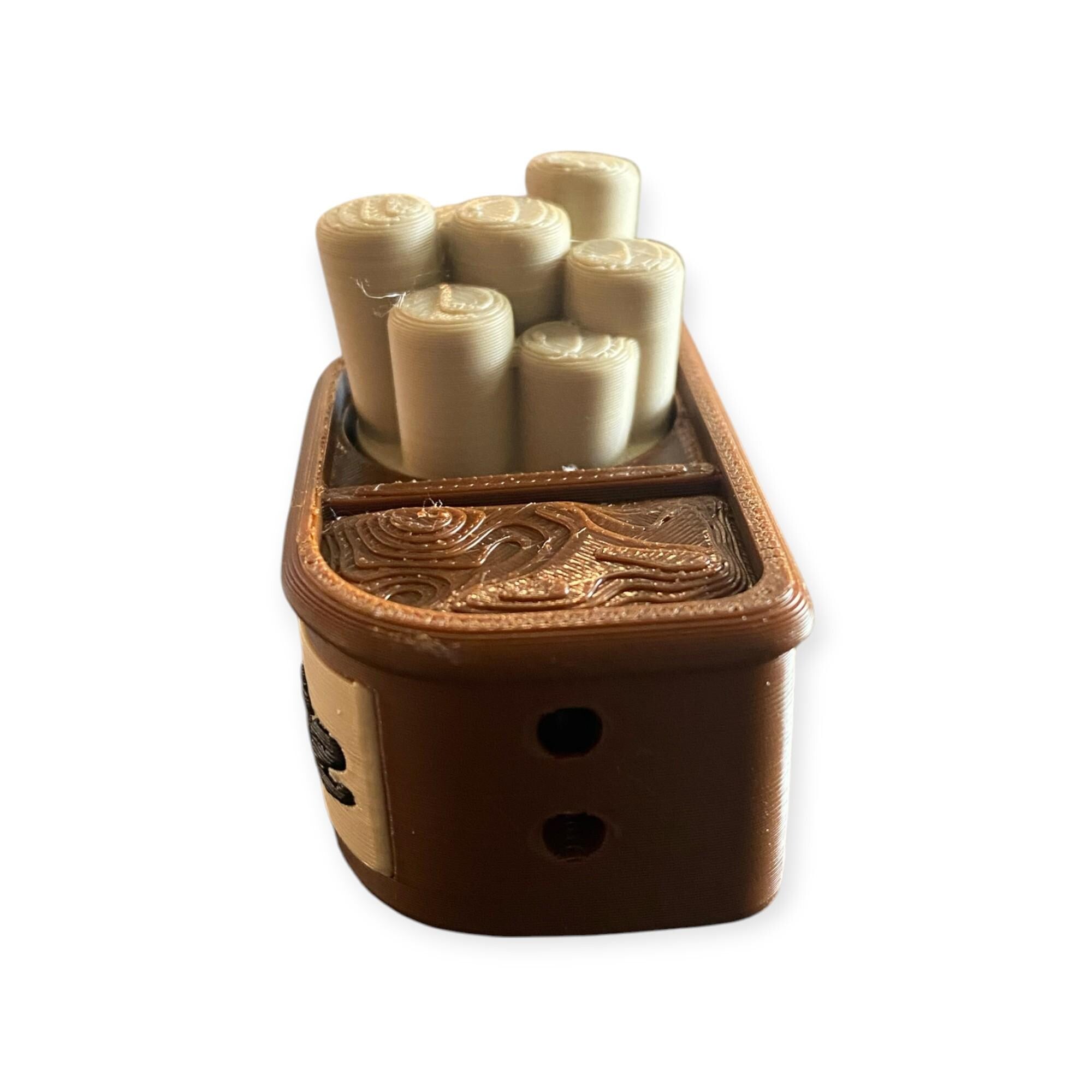 Yummy Chocolaty Breadstick Fidget Clicker Keychain | 3D Printed Sensory Toy | Foodie Gift