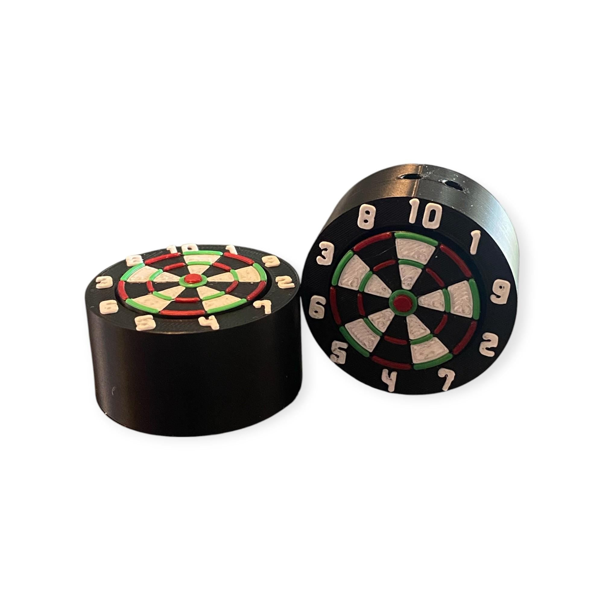 Dart Board Fidget Clicker Keychain | 3D Printed Sensory Toy | Game Lover Gift