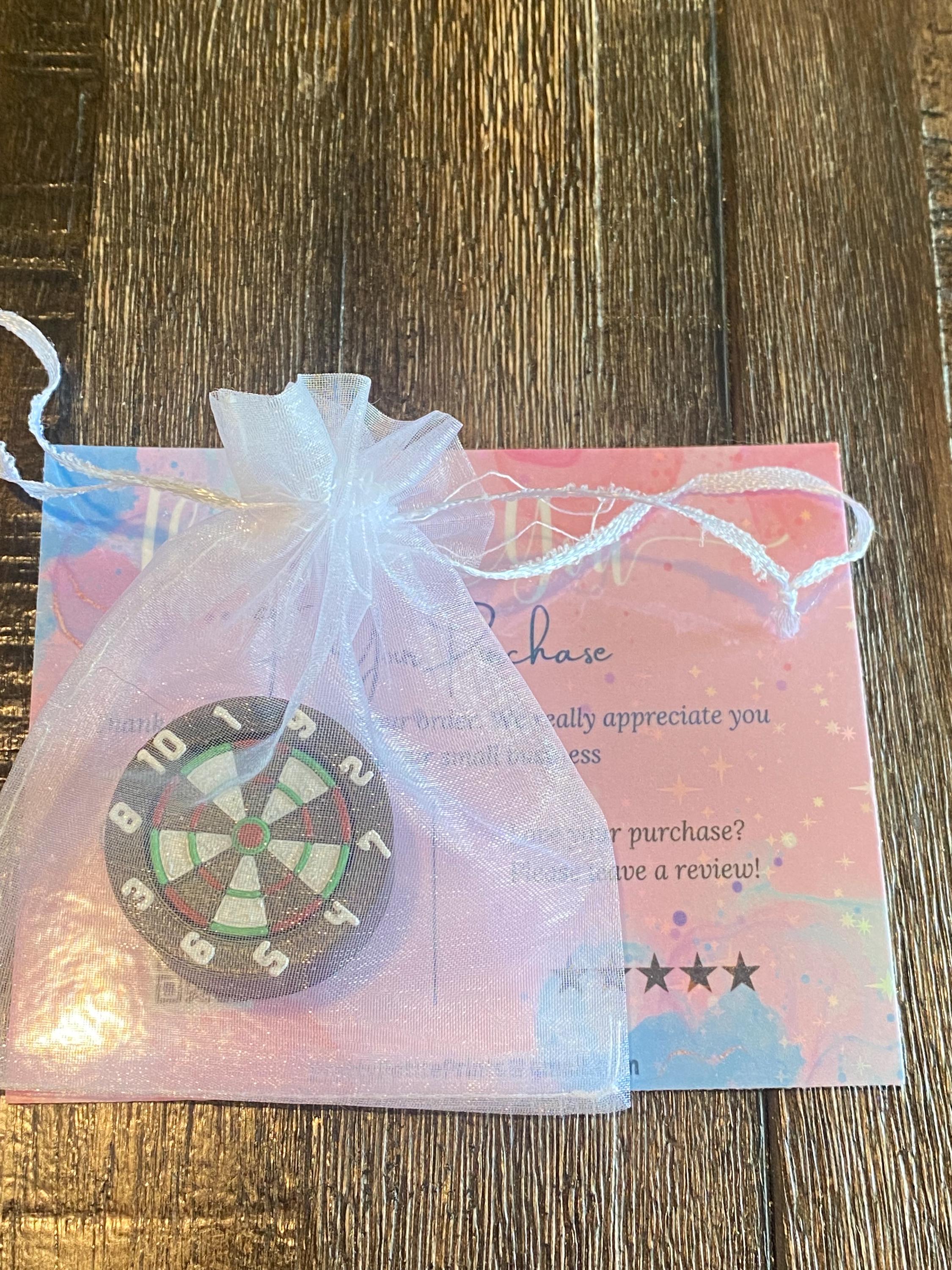 Dart Board Fidget Clicker Keychain | 3D Printed Sensory Toy | Game Lover Gift