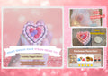 Chocolate Heart Cake Fidget Clicker Keychain | 3D Printed Sensory Toy | Dessert Gift
