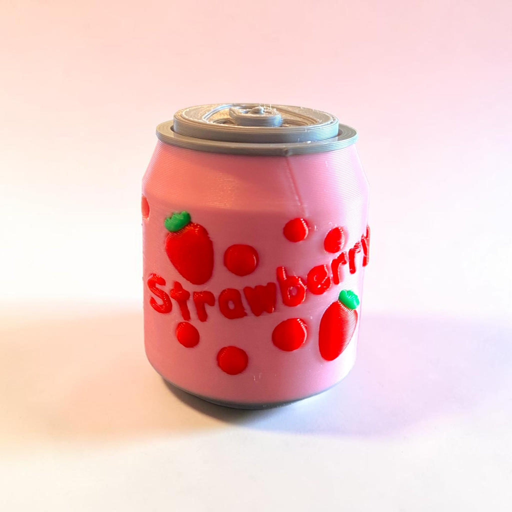 Tiny Soda Can Fidget Clicker Keychain | 3D Printed Sensory Toy | Custom Drink Gift