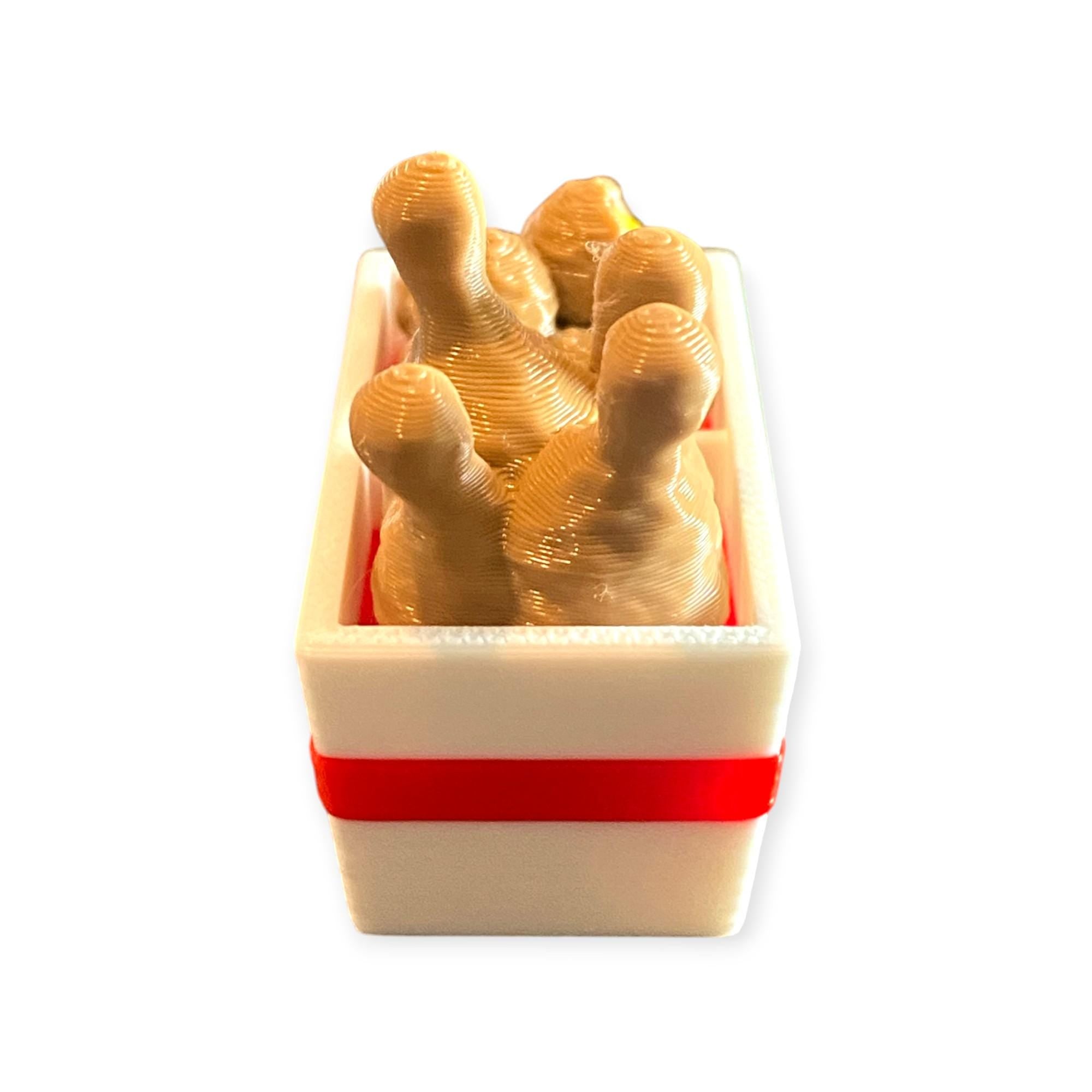 Delicious Fried Combo Box Fidget Clicker Keychain | 3D Printed Sensory Toy | Foodie Gift