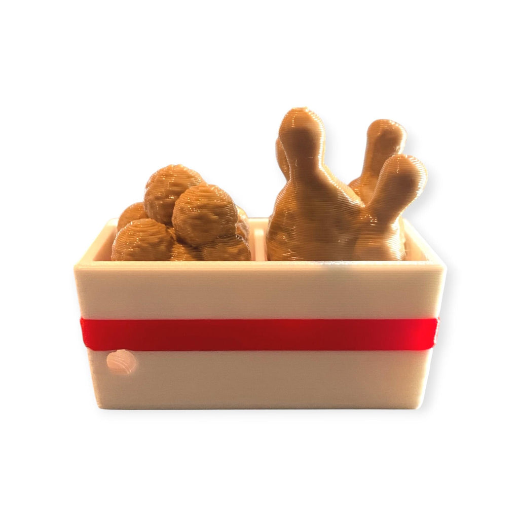 Delicious Fried Combo Box Fidget Clicker Keychain | 3D Printed Sensory Toy | Foodie Gift