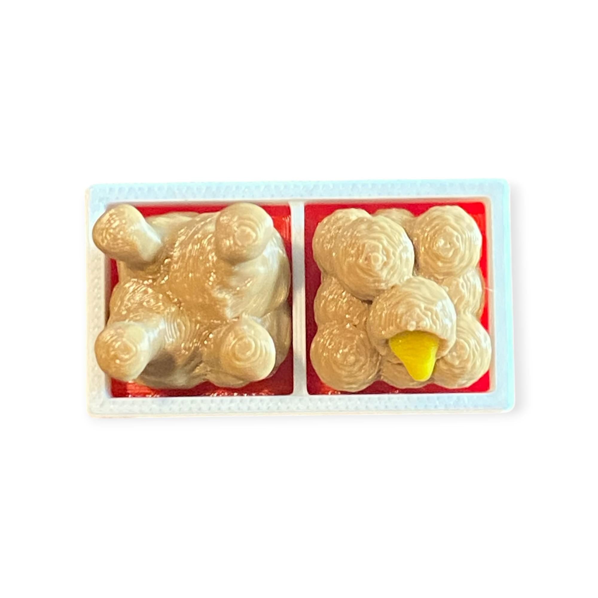 Delicious Fried Combo Box Fidget Clicker Keychain | 3D Printed Sensory Toy | Foodie Gift