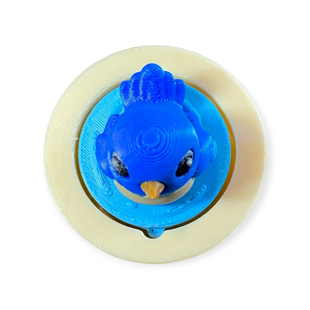 Bird Bath Fidget Clicker Keychain | 3D Printed Sensory Toy | Nature Lover Gift