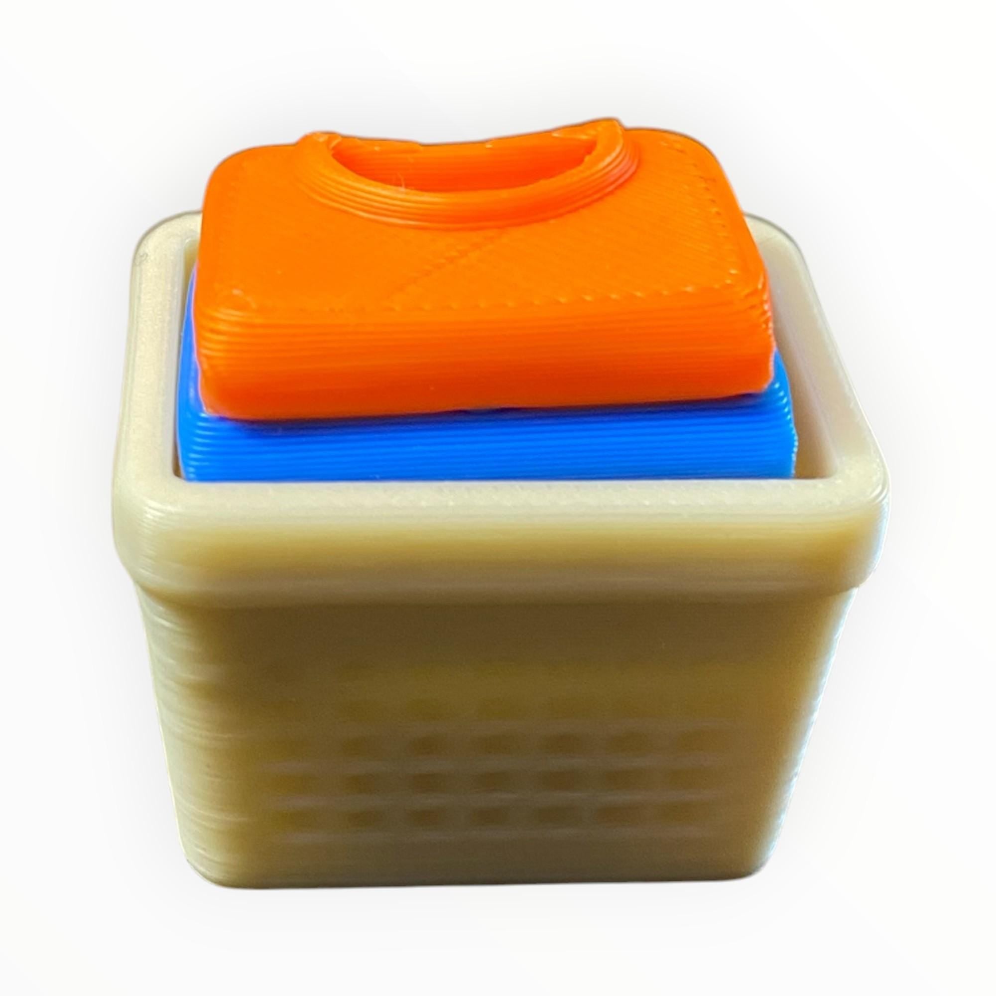 Laundry Set Fidget Clicker Keychain | 3D Printed Sensory Toy | Cottagecore Gift