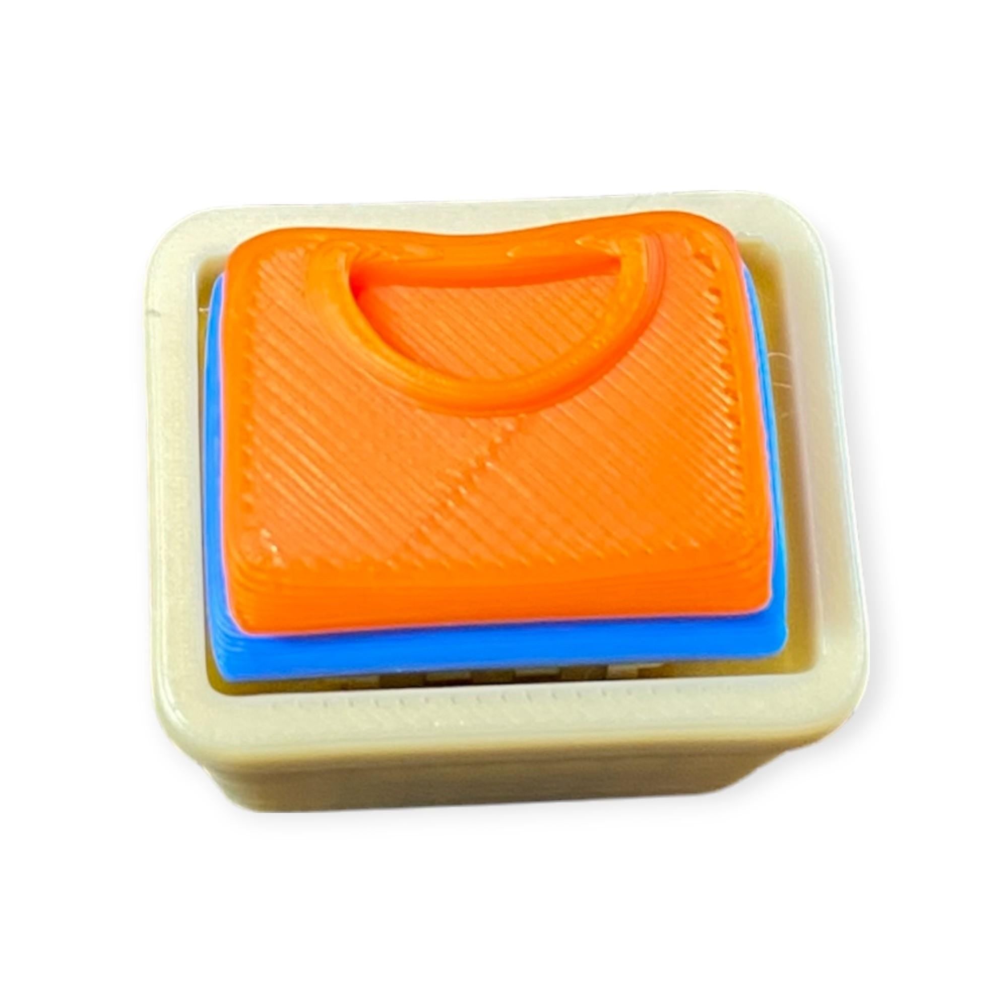 Laundry Set Fidget Clicker Keychain | 3D Printed Sensory Toy | Cottagecore Gift