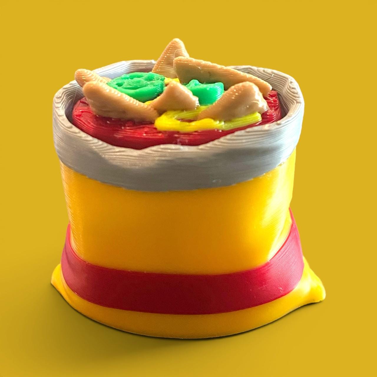Chili Pie Fidget Clicker Keychain | 3D Printed Sensory Toy | Snack Gift