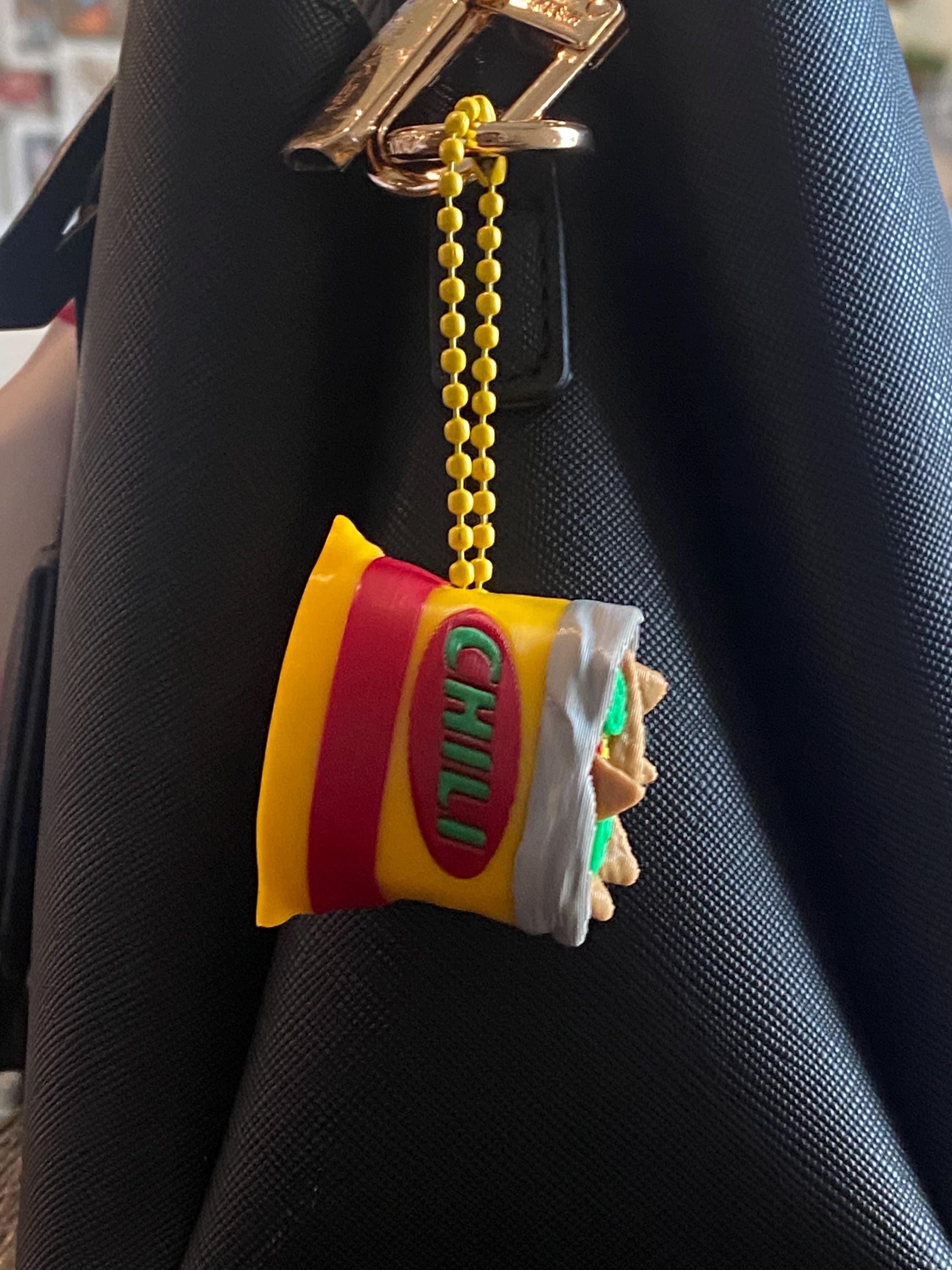 Chili Pie Fidget Clicker Keychain | 3D Printed Sensory Toy | Snack Gift