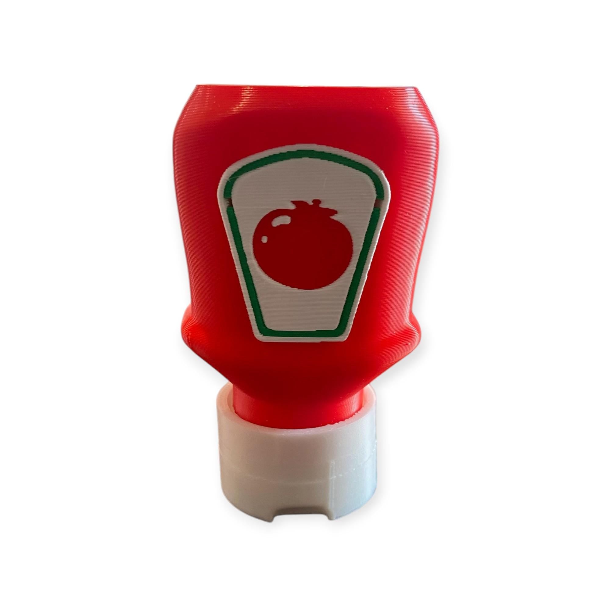 Condiment Set Fidget Clicker Keychain | 3D Printed Sensory Toy | Food Gift